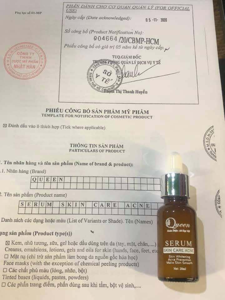 SERUM MỤN QUEEN SKIN CARE ACNE