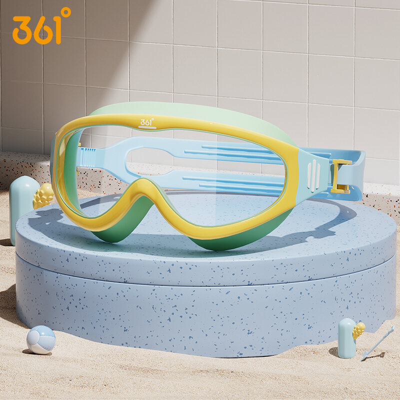Kính mắt bơi 361 kính bơi nữ kính bơi gọng lớn lặn chống nước chống sương mù bộ kính bơi mũ bơi kính bơi người lớn cho nam