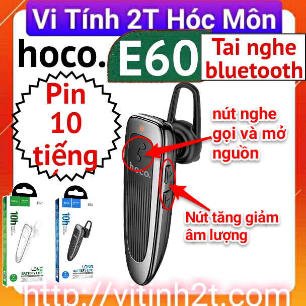 Tai nghe bluetooth 1 bên Hoco E60 pin 10 tiếng
