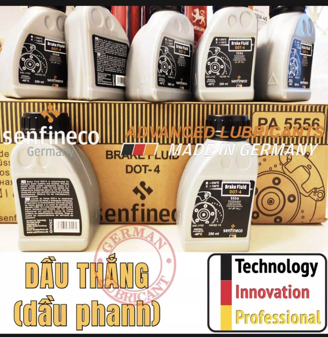Dầu thắng dầu phanh Senfineco Dot4 250ml Senfineco 5556