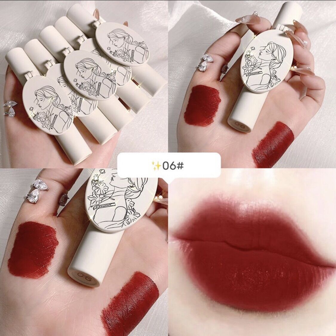 (XẢ LỖ) Son MAFFICK JP6 kem lì có gương 43g