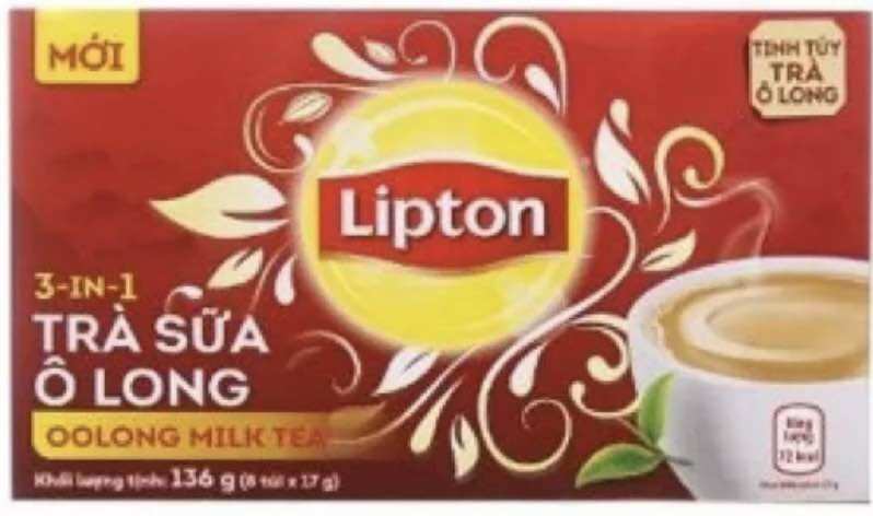 Trà Sữa LIPTON Vị Ô Long/ Matcha Hộp 8 Gói