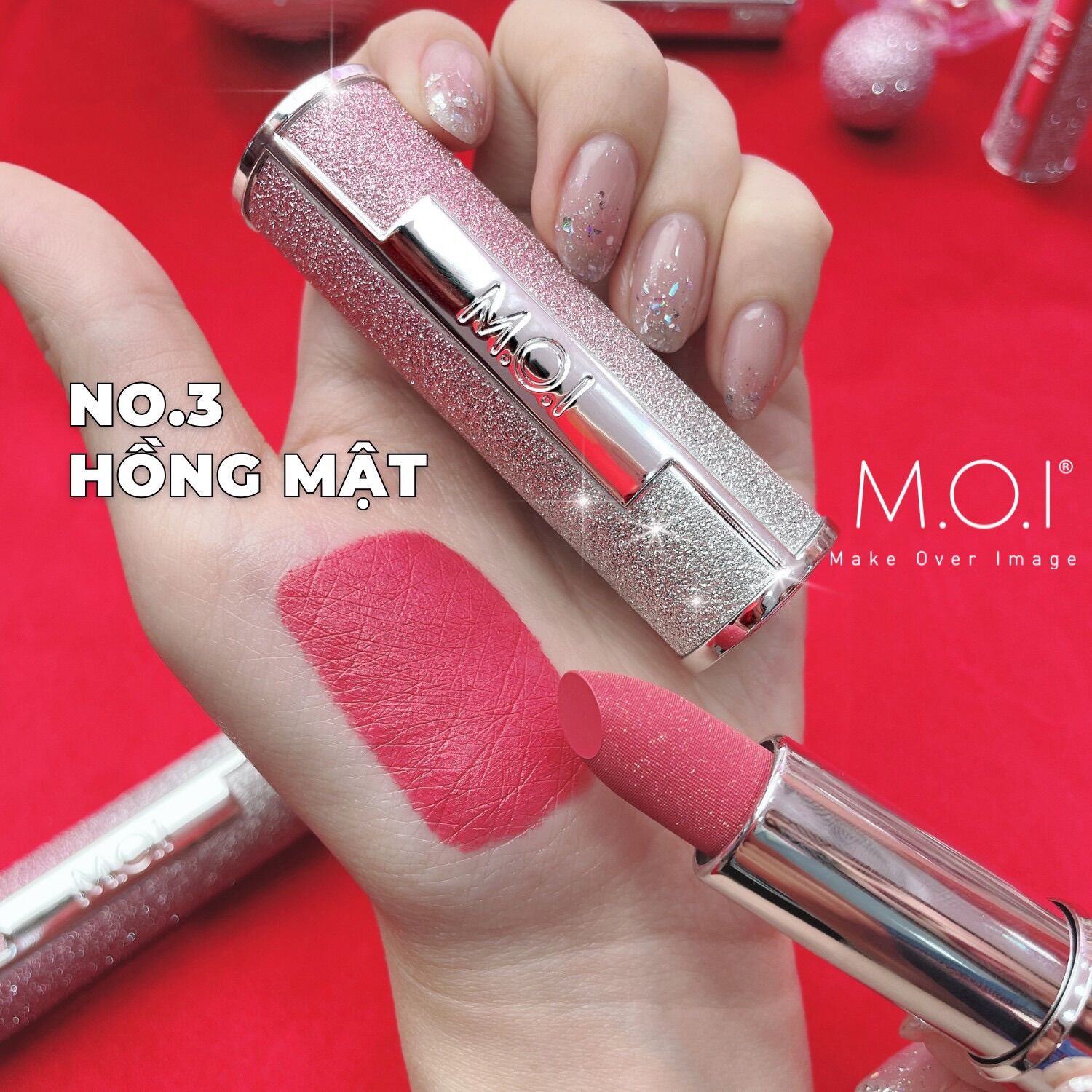 Son Thỏi M.O.I x CÔNG TRÍ Son Hồ Ngọc Hà MOI COSMETICS