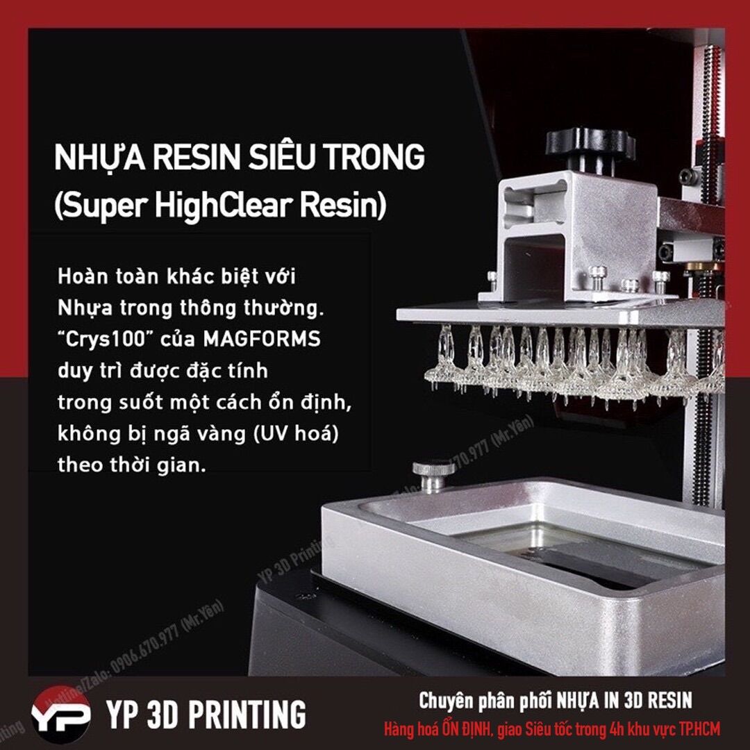 Nhựa in 3D Resin UV - MAGFORMS Crys100 1000ml