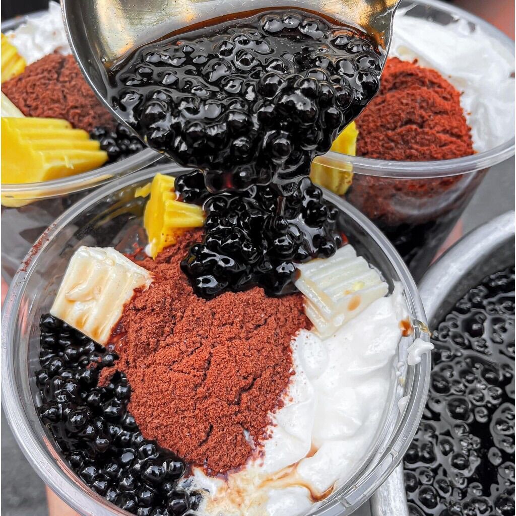 Set milo dầm( Set lớn) kèm trân châu, pudding
