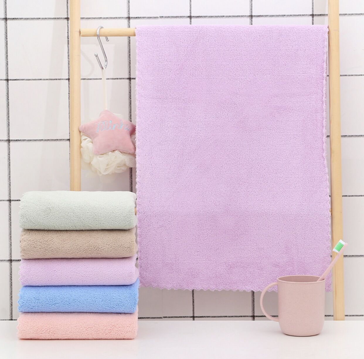 [💥GIÁ KỊCH SÀN💥] Khăn Mặt Hàn Quốc 50x30cm, khăn mặt lông cừu