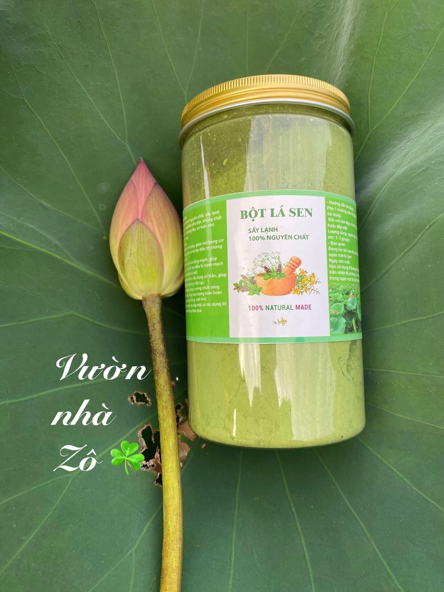 [HCM] Bột lá sen sấy lạnh nguyên chất 150gr 500gr