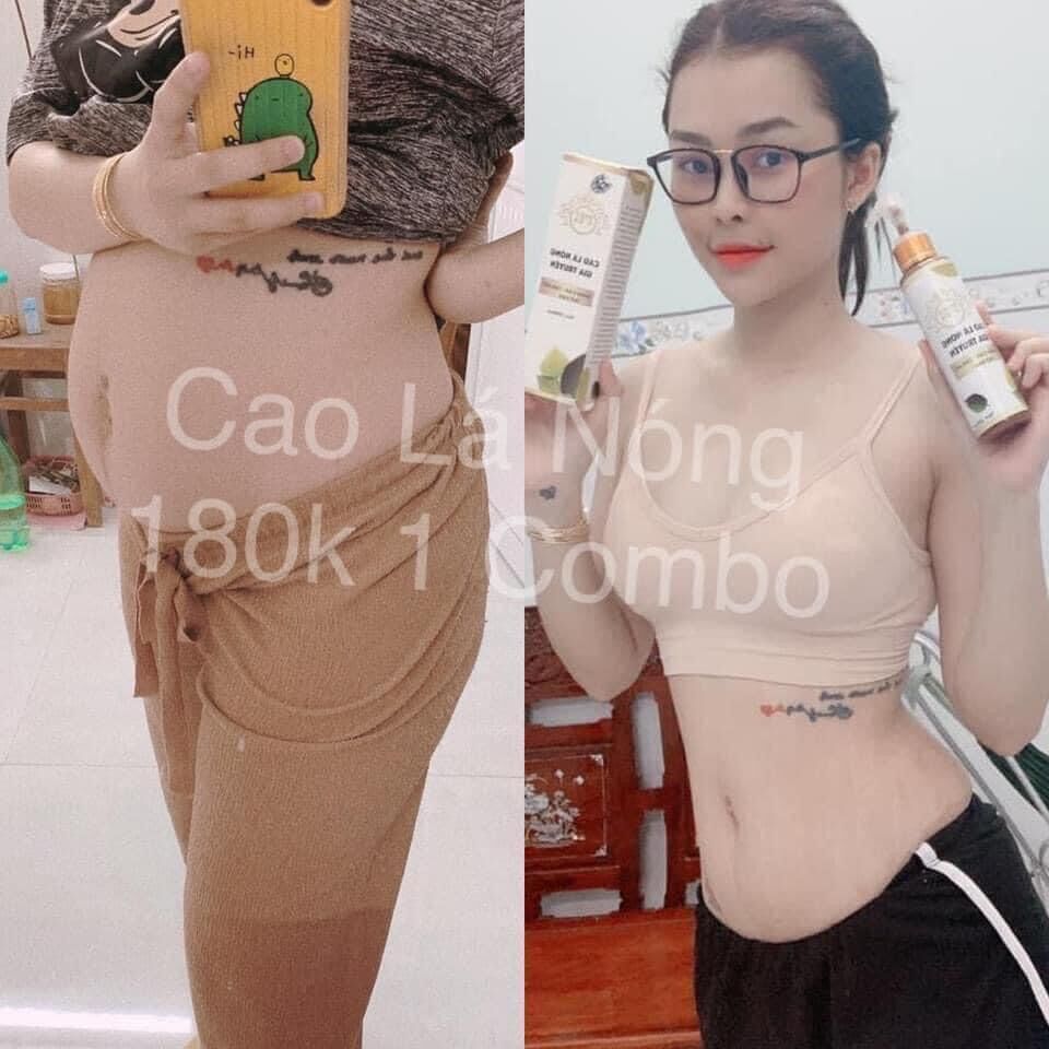 Cao lá nóng gia truyền ( giảm mỡ bắp tay- chân- đùi- bụng )