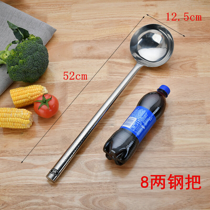 Muôi xào nấu inox 304 muôi muôi tay muôi canh muỗng to muôi xới gà muôi xào thức ăn đầu bếp cán dài cỡ lớn muôi xào nấu gia dụng