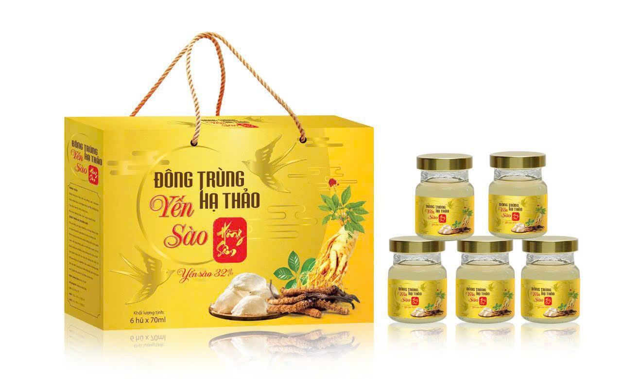 Yến Sào Đông Trùng Hạ Thảo 32% hộp 6 lọ x 70ml