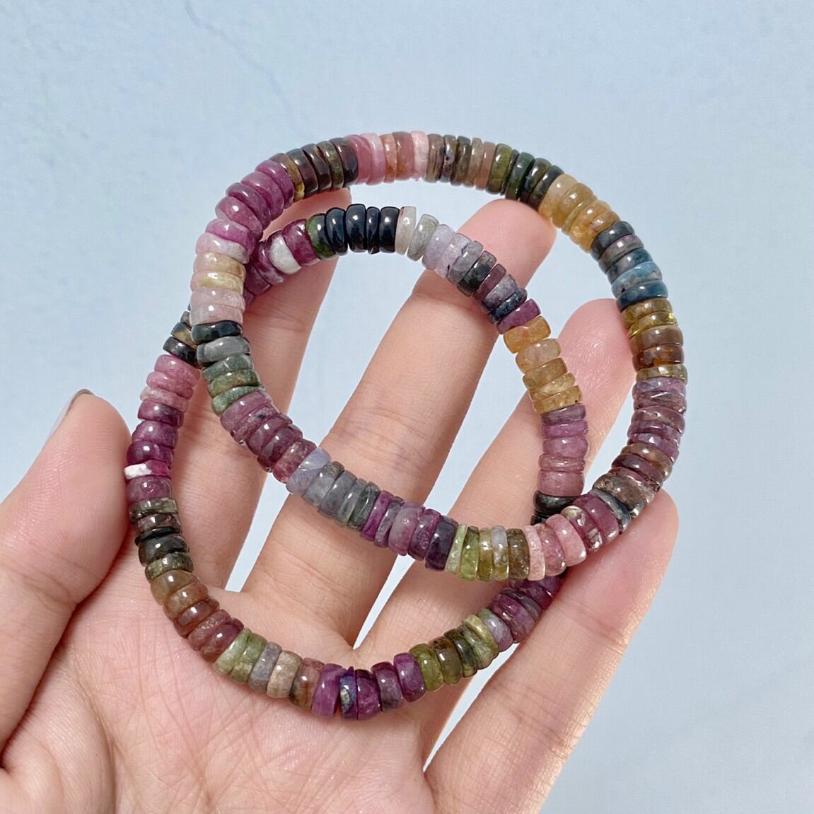Vòng tay đá Tourmaline dạng bánh xe