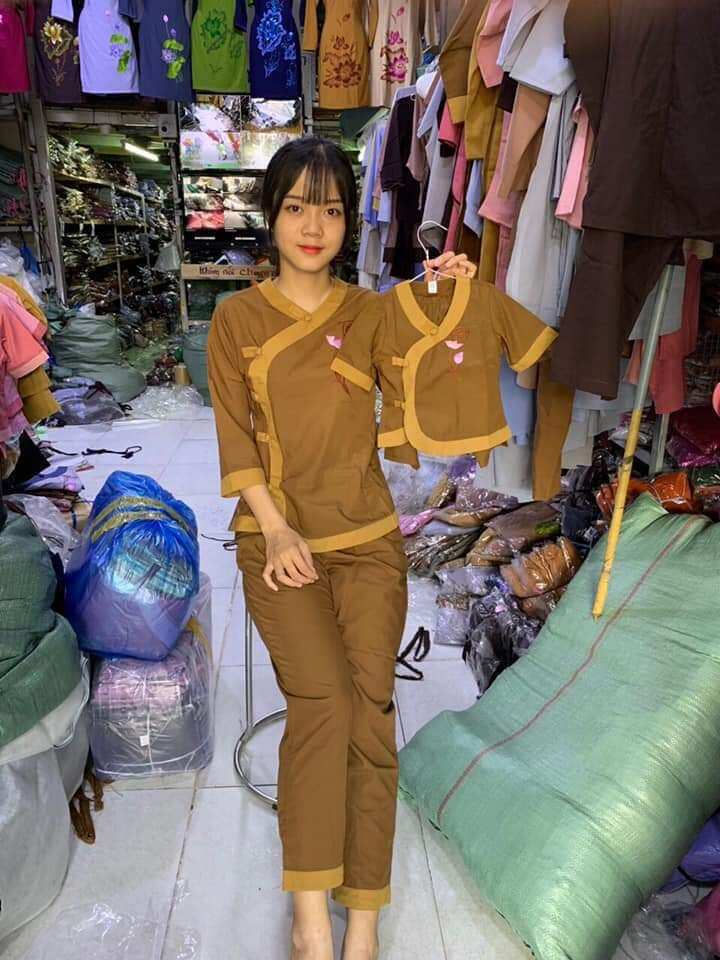 Đồ Lam Đi Chùa - Mẫu Kate Tim Phối