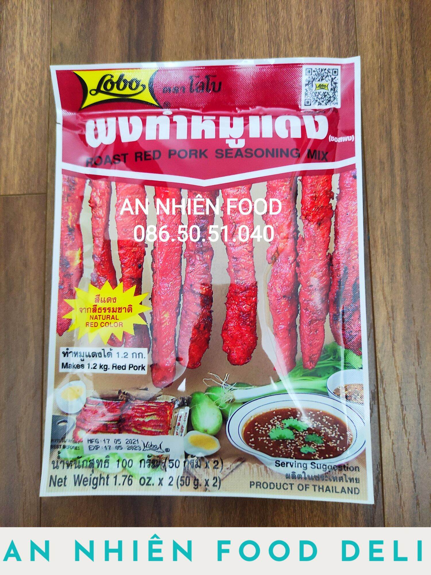 10 gói bột gia vị làm món thịt xá xíu Lobo Thái Lan