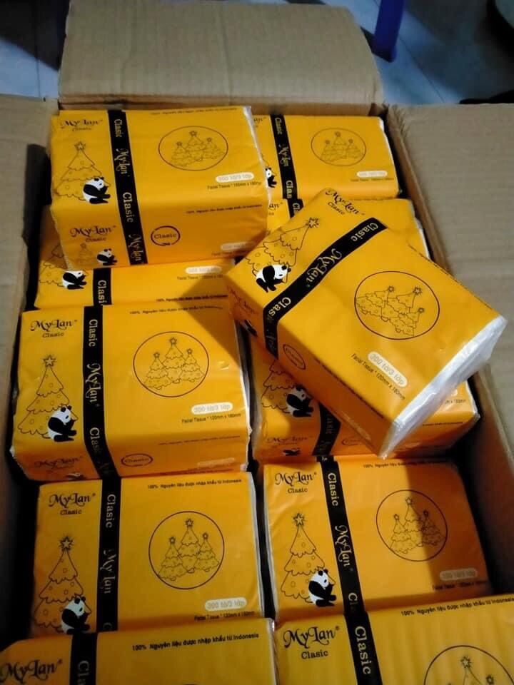 Bịch khăn giấy gấu trúc Mỹ Lan ( bịch 300 tờ 3 lớp)