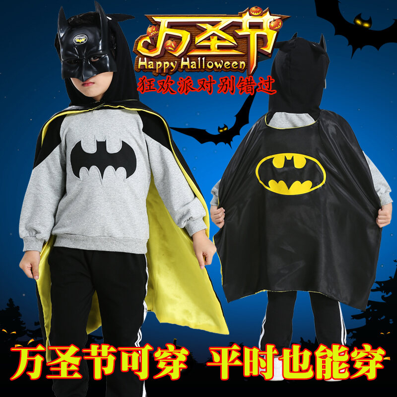 Trang Phục Trẻ Em Halloween Trang Phục Trẻ Em Batman Trang Phục Biểu Diễn Bé Trai Cosplay Nhập Vai Mẫu Giáo Mùa Thu thumbnail