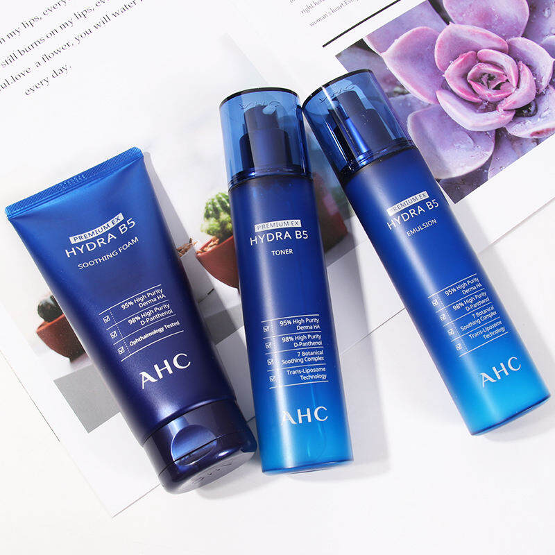 Bộ Sữa Dưỡng Ẩm AHC Hàn Quốc Sản Phẩm Chăm Sóc Da Bọc Hộp Axit Hyaluronic B5 Cho Nữ Mẫu Du Lịch Mẫu Du Lịch Mẫu Trung Bình Làm Sáng Giữ Ẩm Cấp Nước