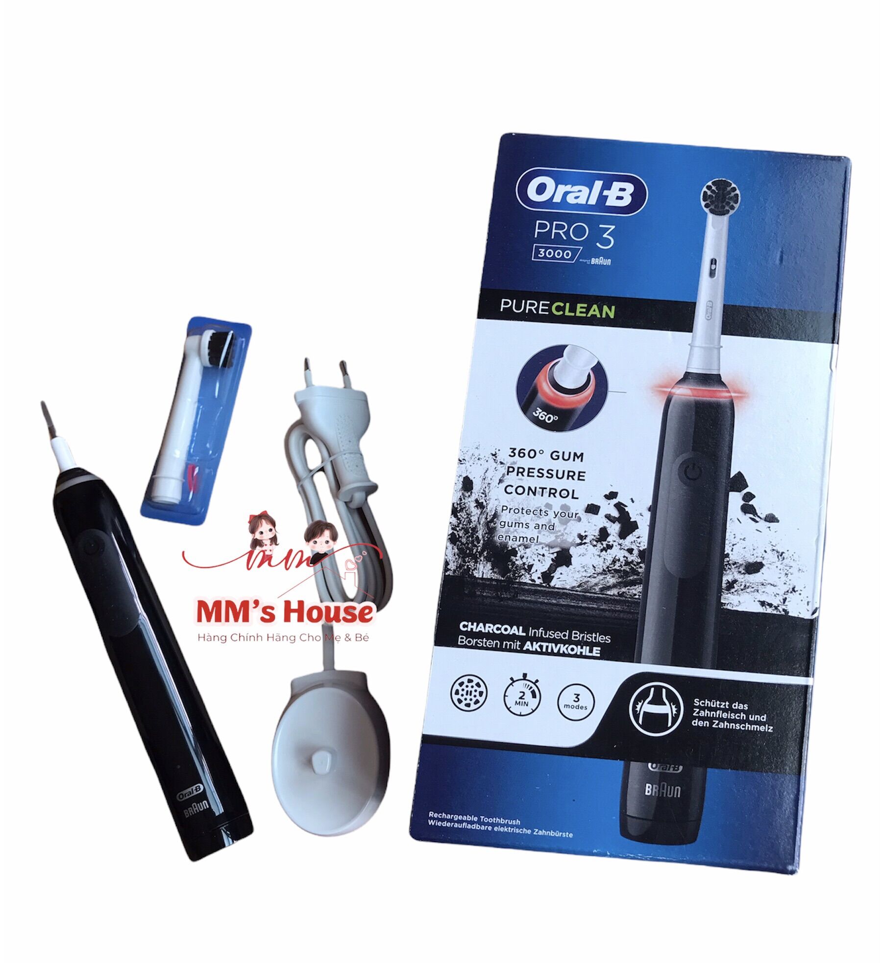 BÀN CHẢI ĐIỆN ORAL- B PRO3 3000