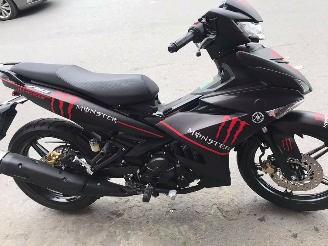 Tem rời exciter 150 đen monster