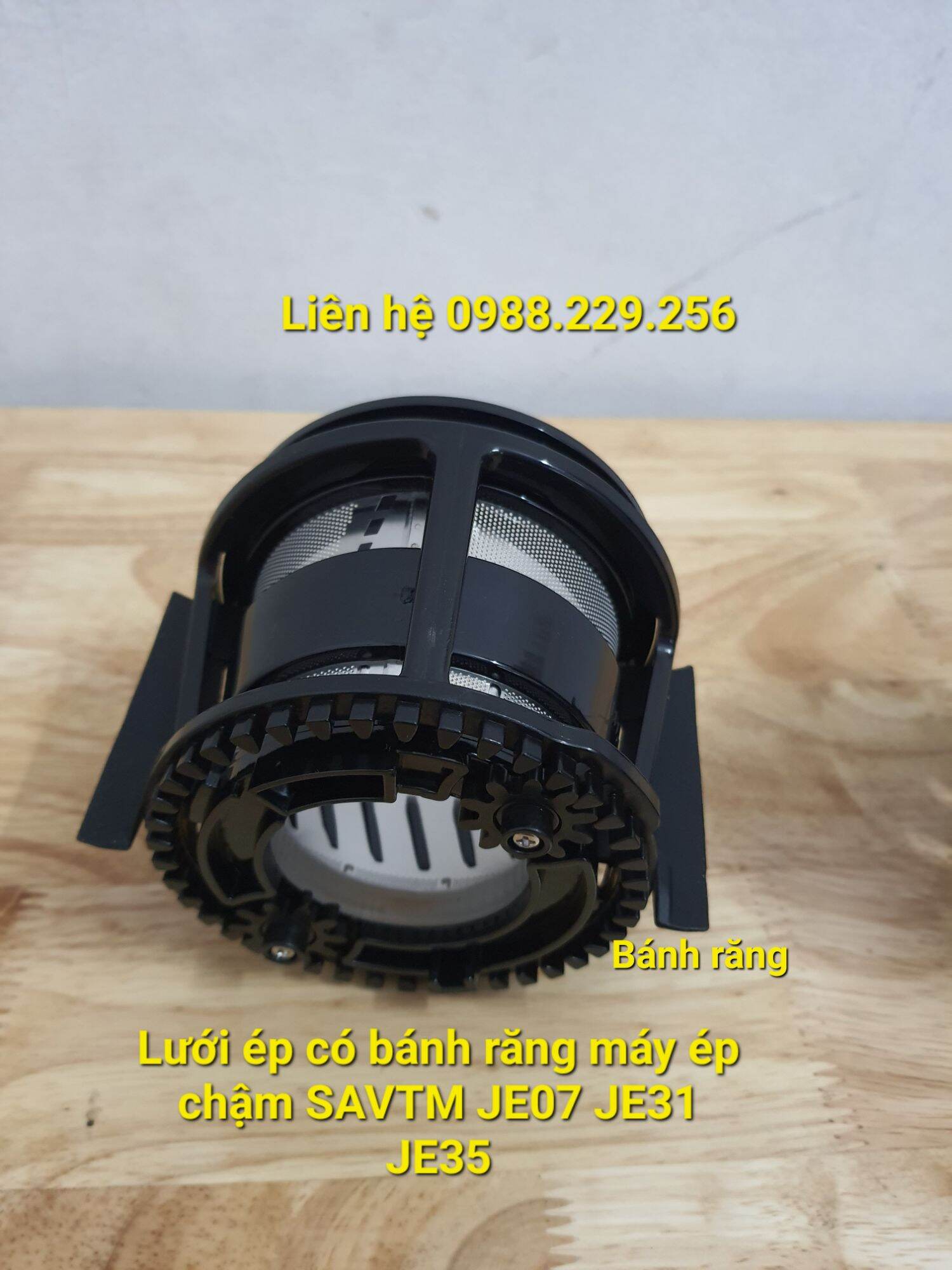 Lưới lọc máy ép chậm savtm je07 je31 je35 có bánh răng