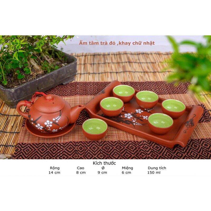 Bộ ấm chén tử sa Bát Tràng Tâm trà