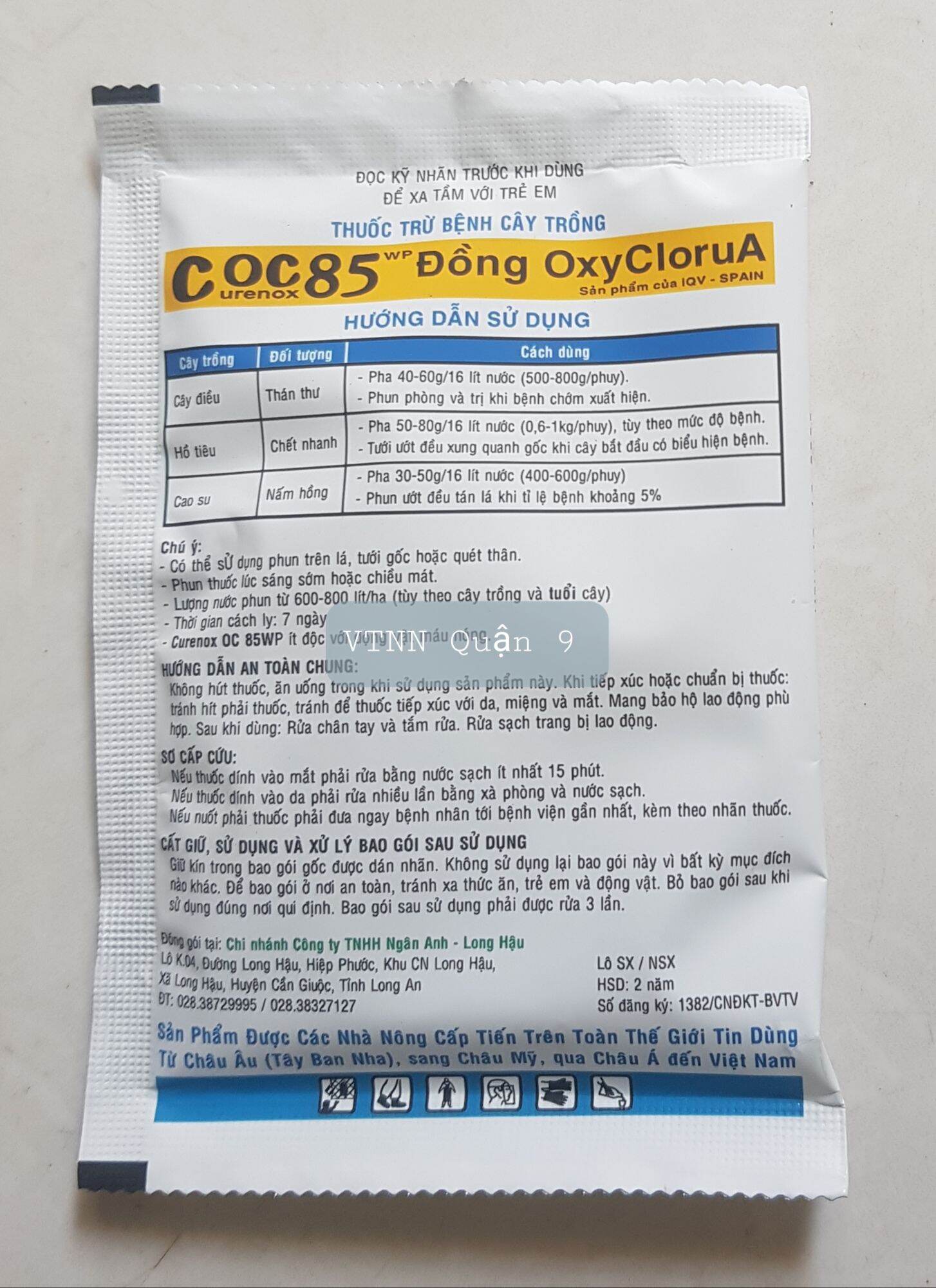Trừ nấm COC 85 (20gr/gói)