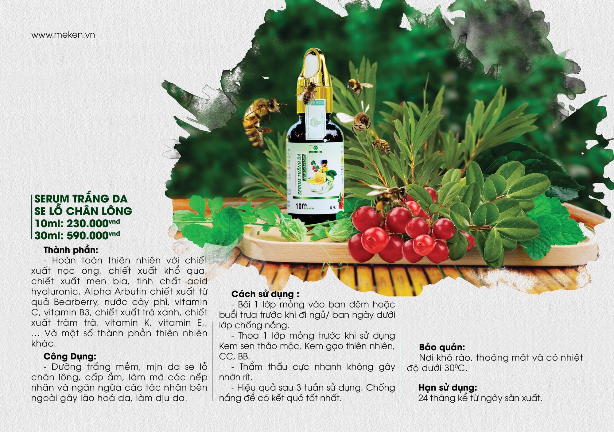 Serum trắng da Mẹ Ken