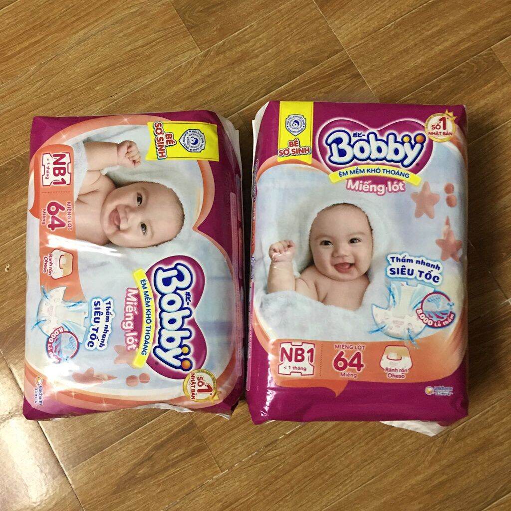 Miếng lót Bobby newborn 1 (64 miếng + 4 miếng )