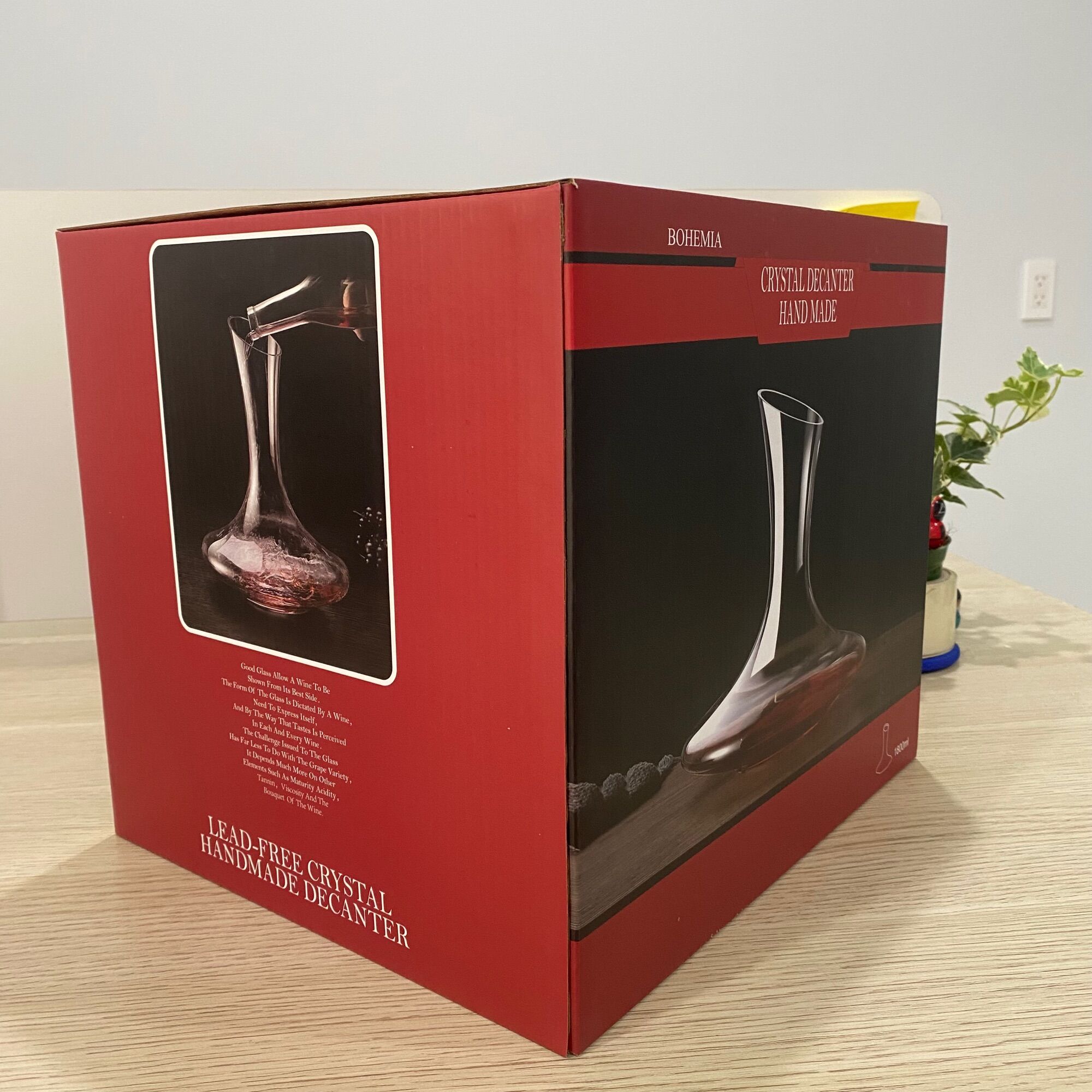 Decanter miệng vát - 1800ml - Phụ kiện rượu HCM