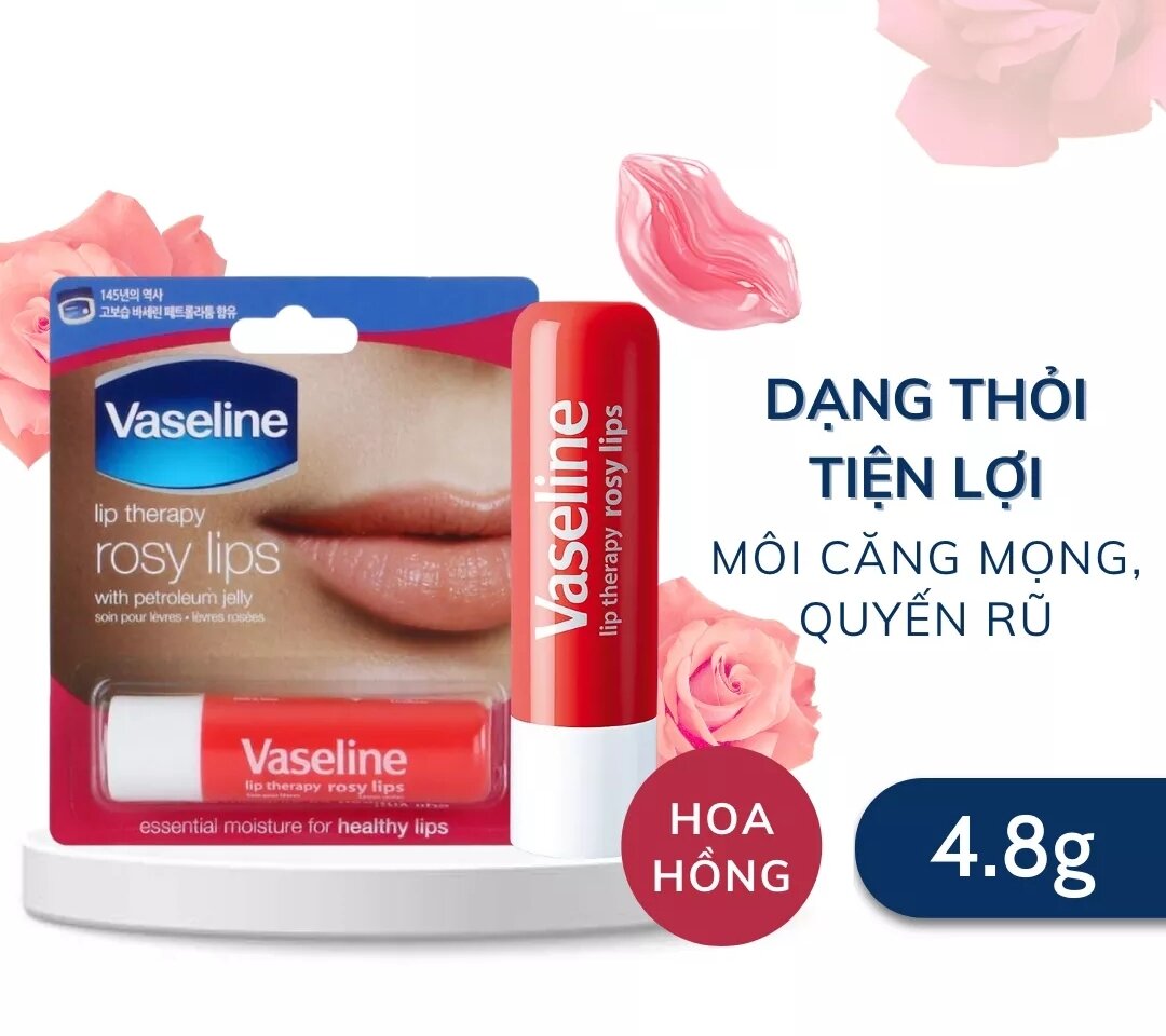 Son Dưỡng Môi Mềm Mại Vaseline Lip Therapy Dạng Thỏi 4.8g