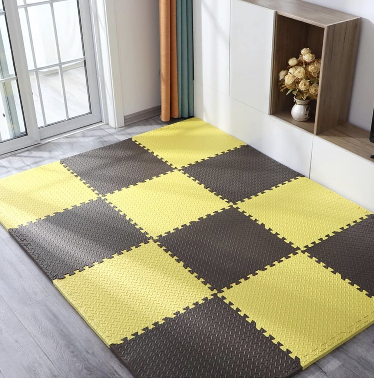 Combo 20 tấm thảm xốp lót sàn size 60×60×1cm (nhiều màu, được chọn màu)