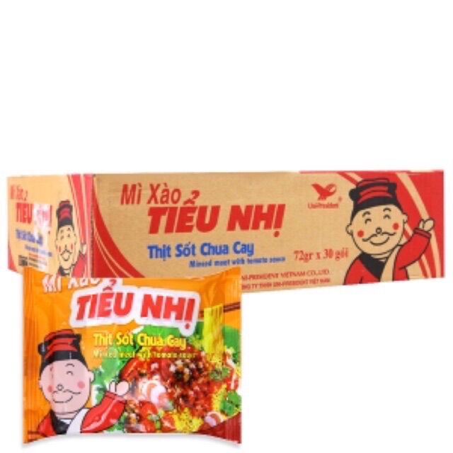 Thùng 30 gói mì xào tiểu nhị 72g