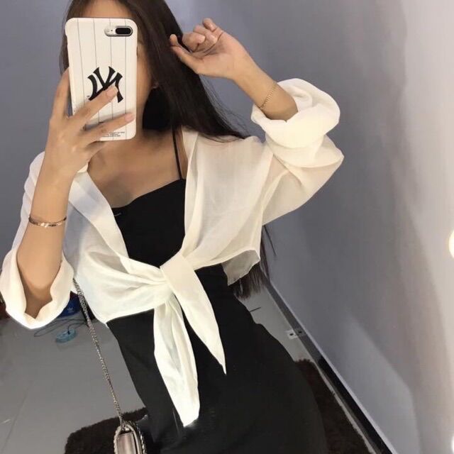 [HCM]ÁO SƠMI VOAN KHOÁC NHẸ
