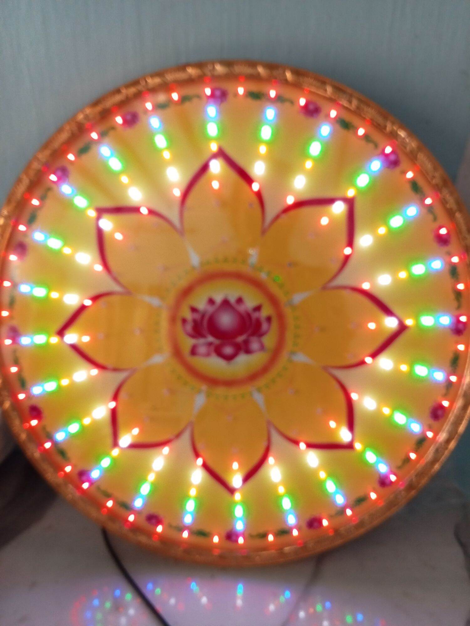 Hào quang led siêu sáng kích thước 22cm . hình hoa sen
