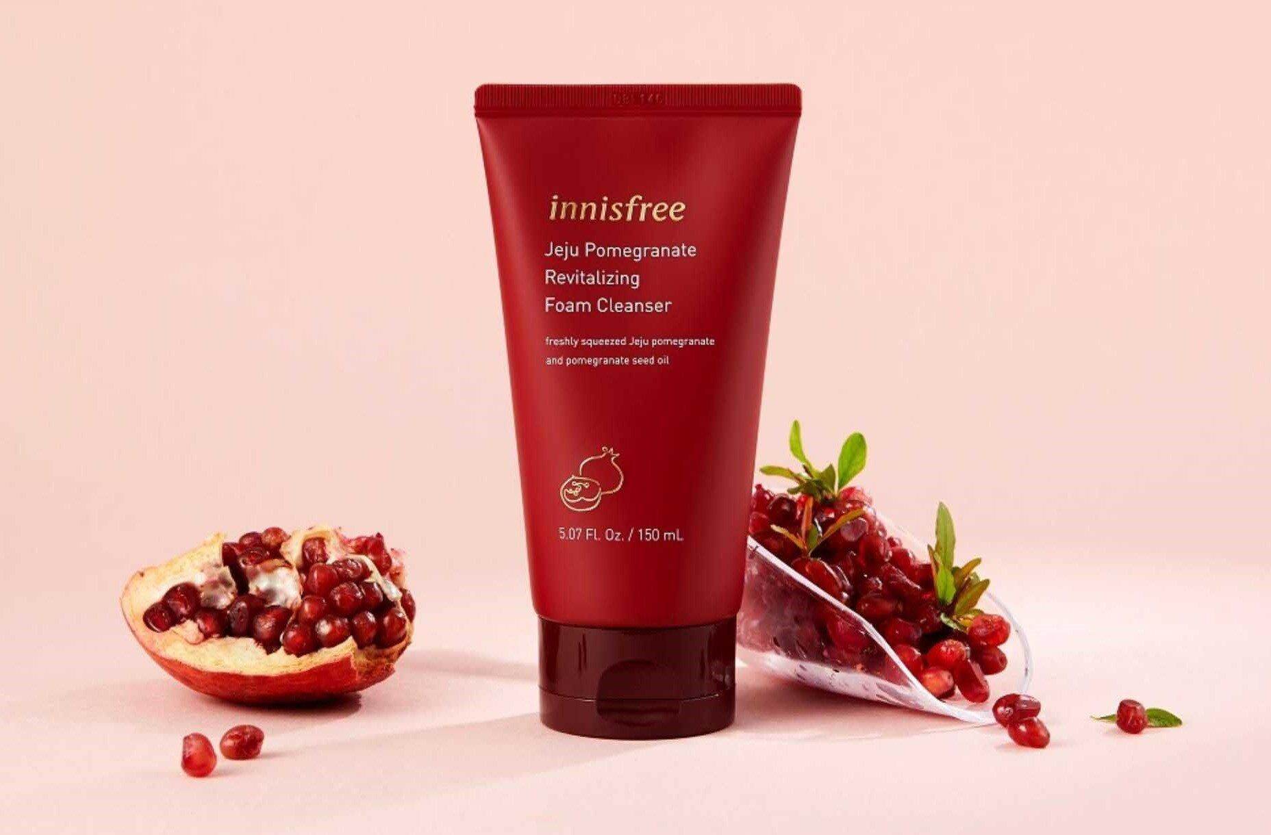 [Hcm]Sữa Rửa Mặt Innisfree Lựu Đỏ Dưỡng Trắng Chống Lão Hoá