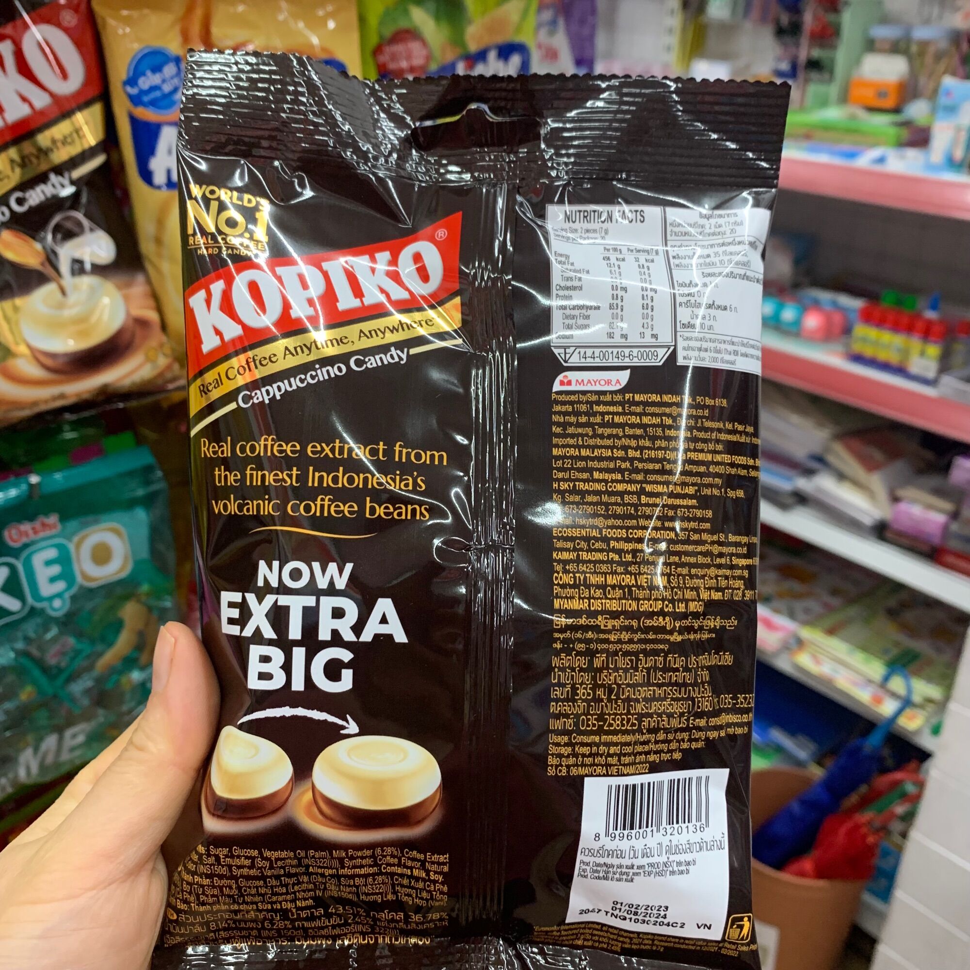 Kẹo cà phê Kopiko Coffee Capuchinno gói 135g
