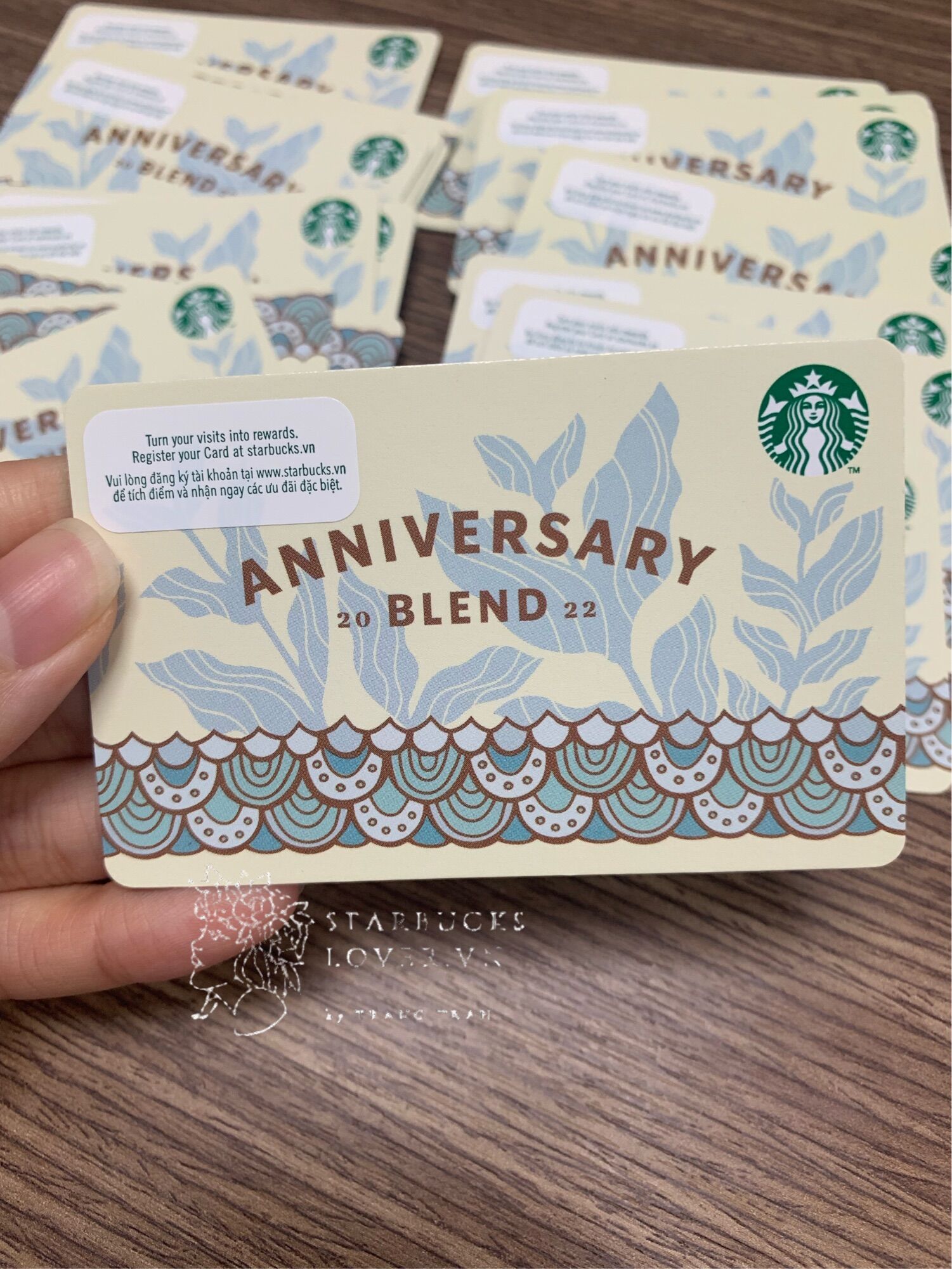 |dùng tại việt-new| thẻ starbucks anniversary 2022