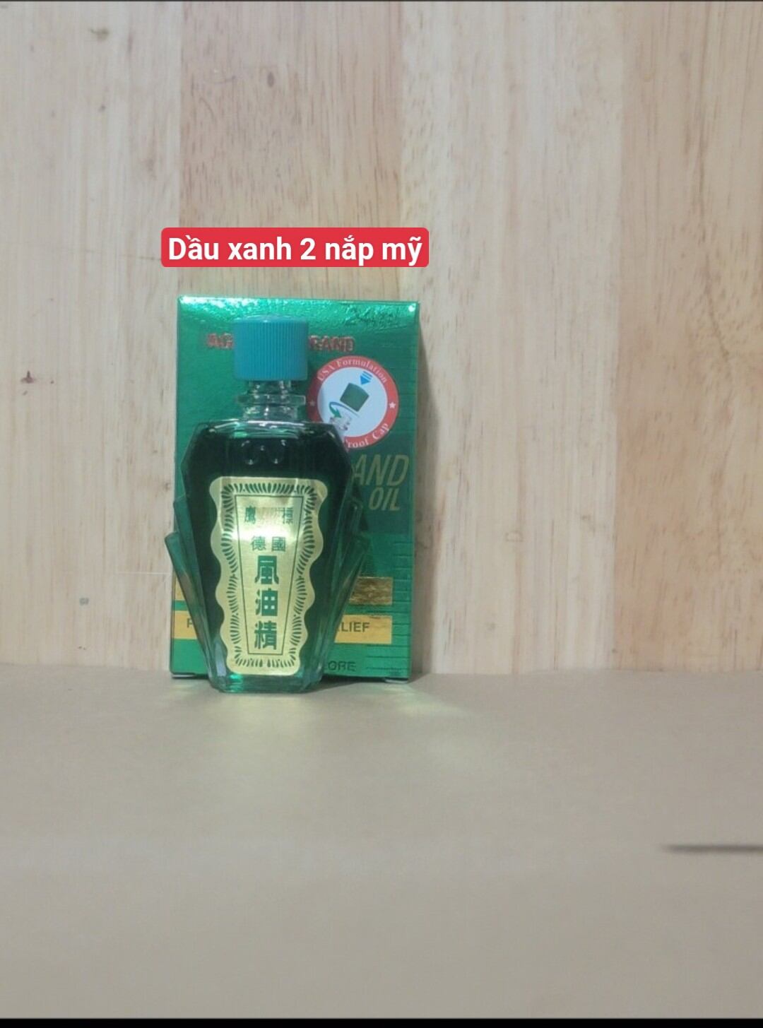 Combo 3 chai dầu gió xanh 2 nắp mỹ thơm nóng 24ml