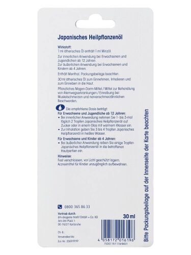 [Hàng Đức] Dầu Nhật-Tinh Dầu Bạc Hà Mivolis, 30 ml