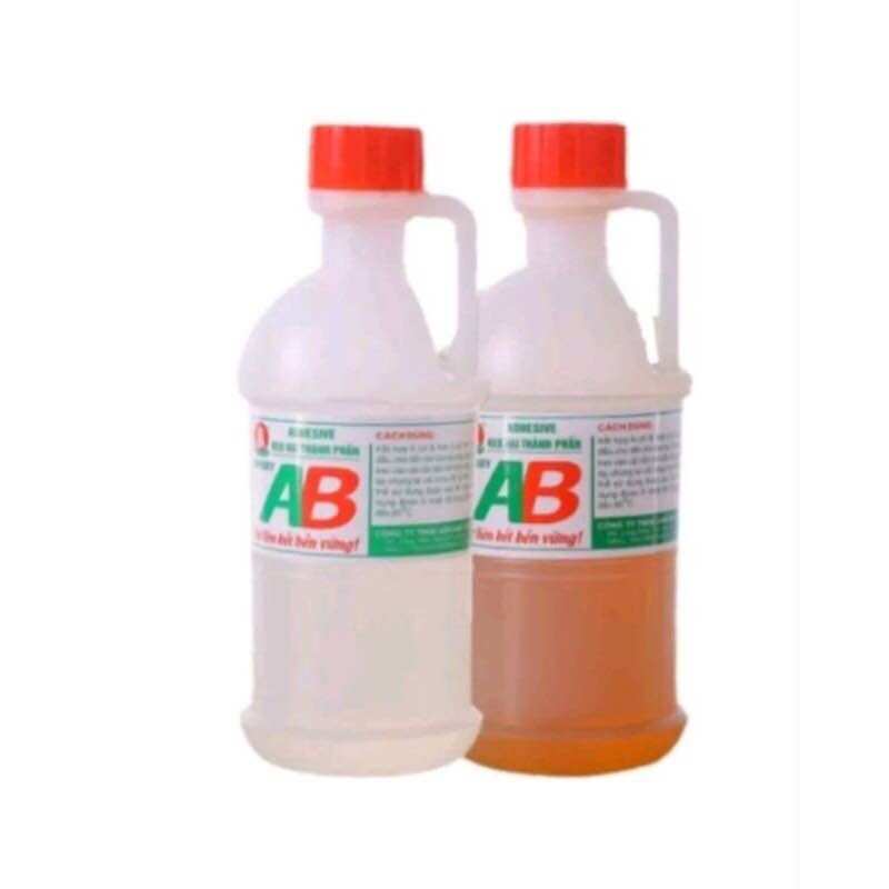 Keo AB gắn gỗ, keo 2 thành phần dán gỗ 600g