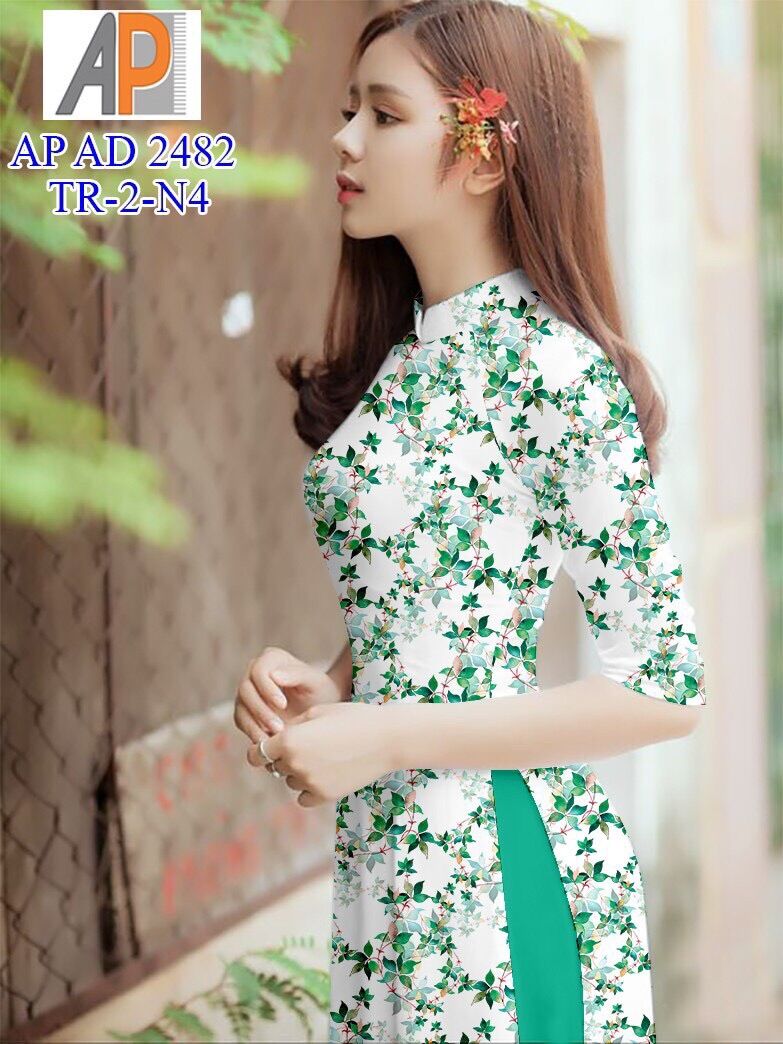 Vải áo dài hoa nhí