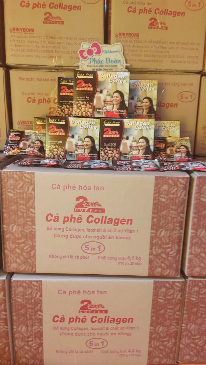 Cà phê sữa hòa tan collagen 2 zero ( isomalt)