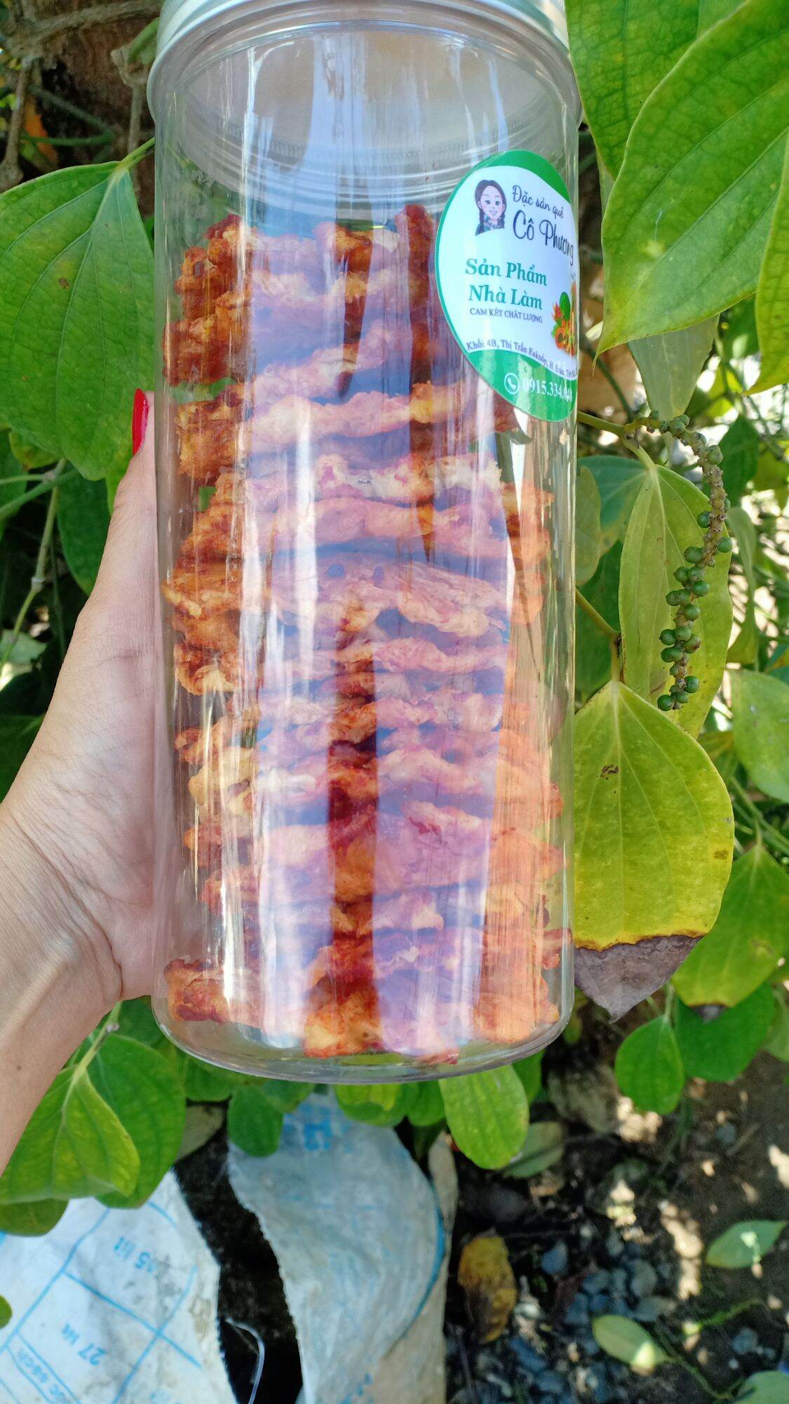 1kg Thơm sấy muối ớt nhà làm