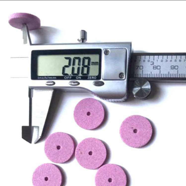 Đĩa đá mài hồng 20mm lỗ vít 2mm