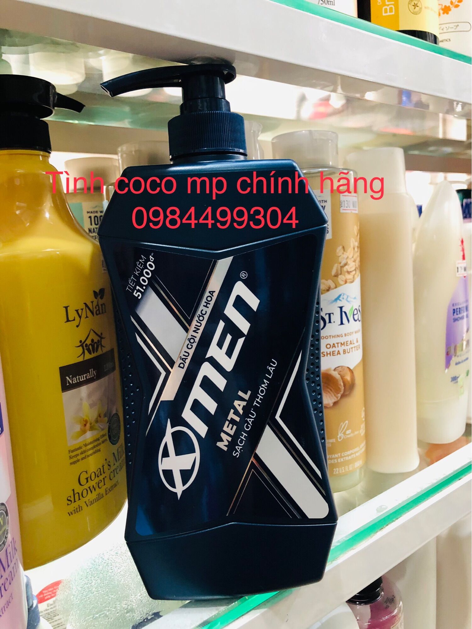 Dầu gội xmen Metal sạch gàu, dầu gội nước hoa thơm lâu chai 650ml