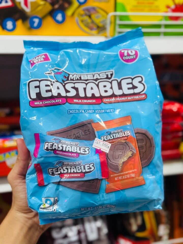  Socola MR Beast Feastables nhập chính hãng từ Mỹ 