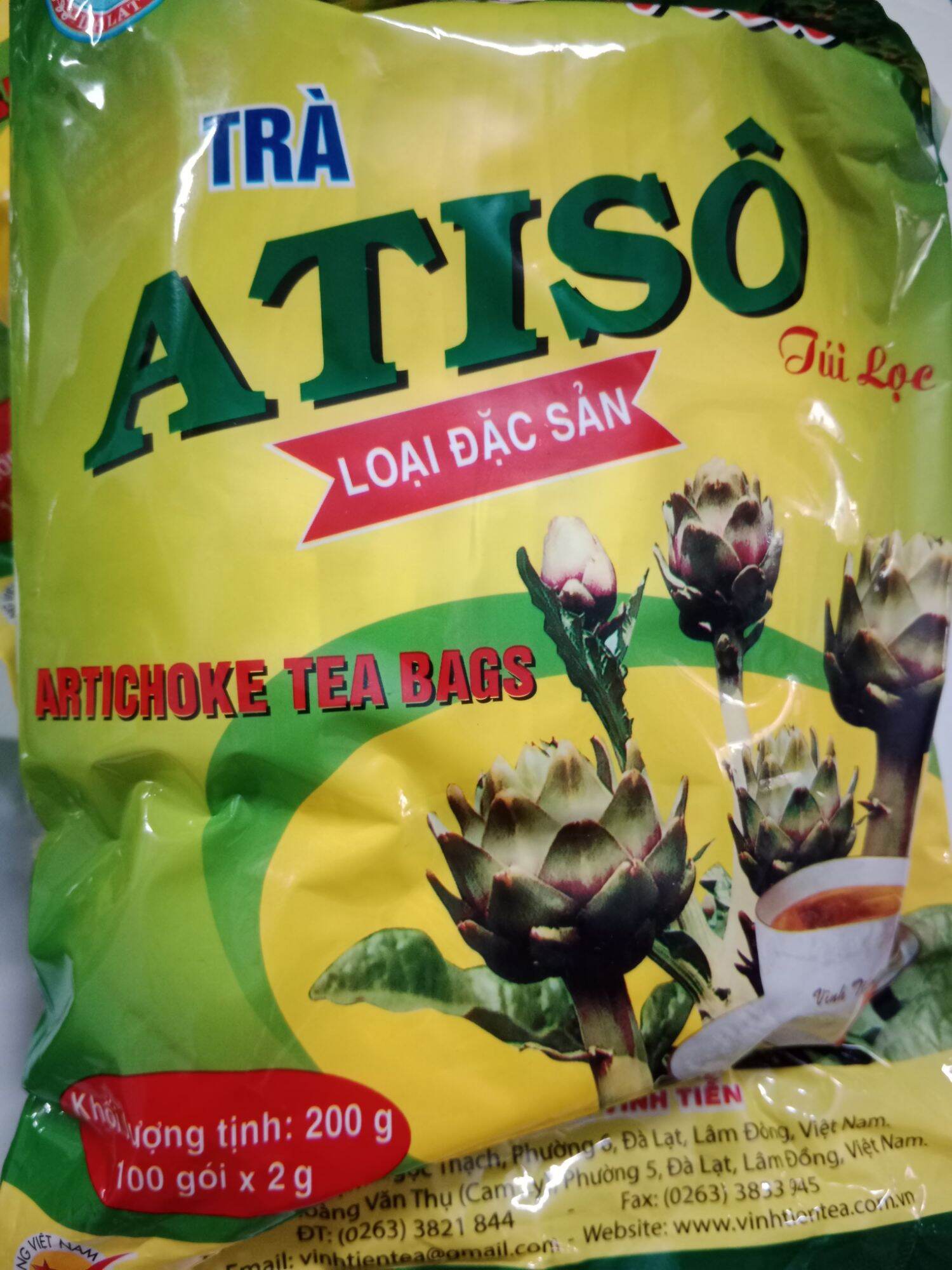 Trà Atiso túi lọc (200g,100gx2g) Vĩnh Tiến