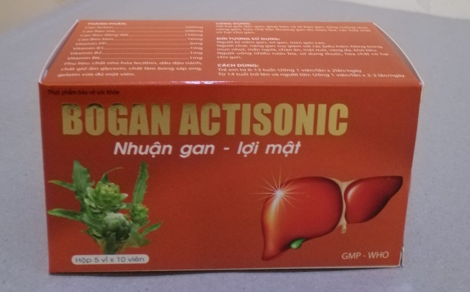 Bổ gan Actisonic Giải độc gan, mát gan