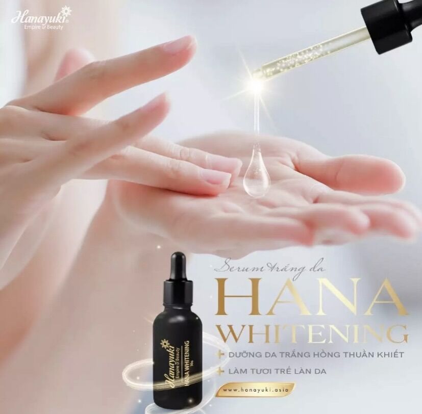 [HCM] CHÍNH HÃNG DATE 2024, SERUM DƯỠNG TRĂNG DA HANA WHITENING