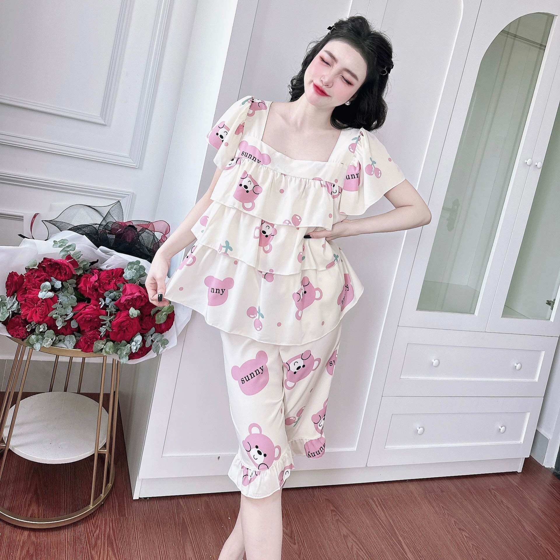Đồ Bộ Bigsize 50-100kg Lụa Nhật Cao Cấp - Chất mát, Form Bigsize, Hot Trend