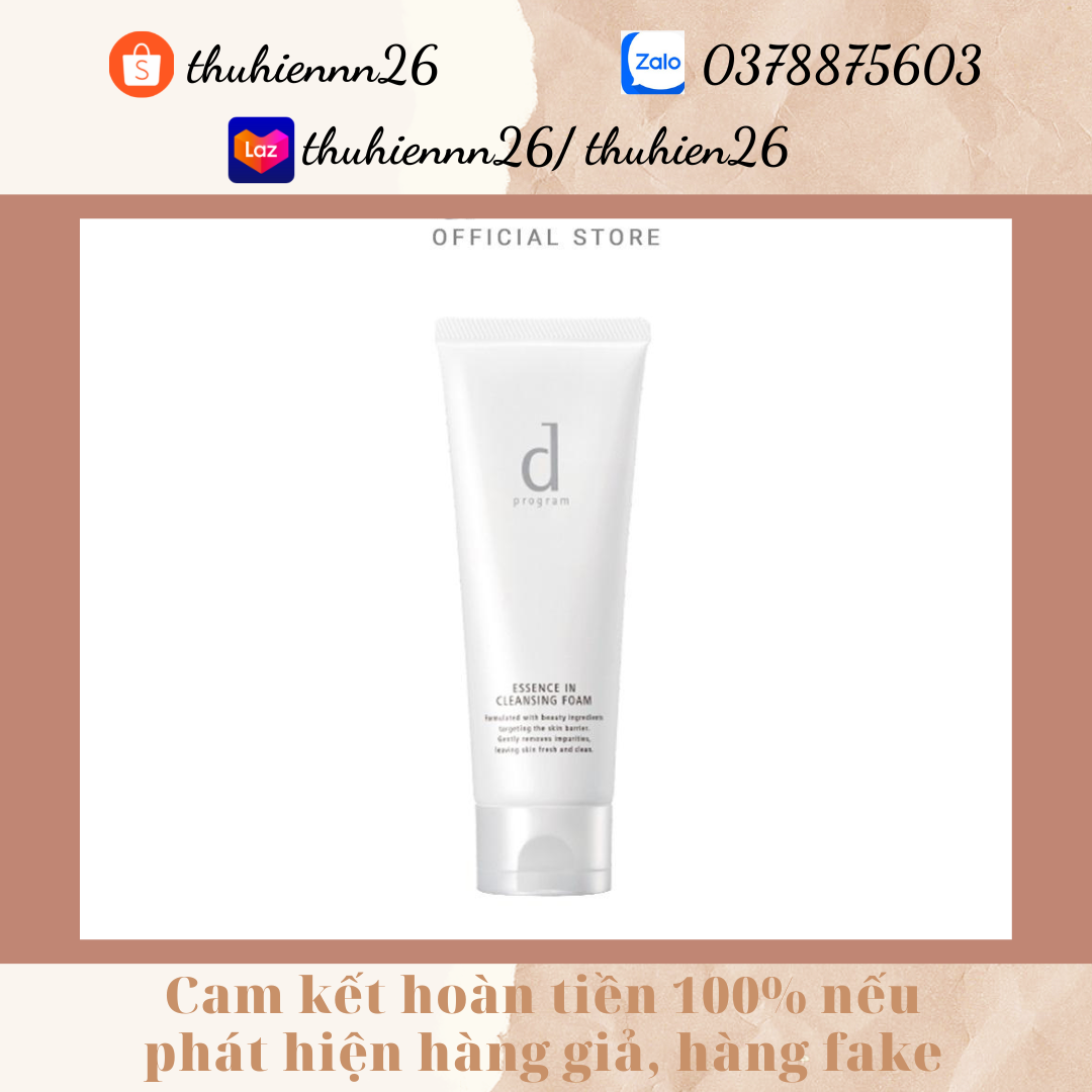Sữa rửa mặt tạo bọt dưỡng da Essence Cleansing Foam d program 120g